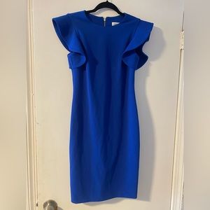 Calvin Klein peacock dress